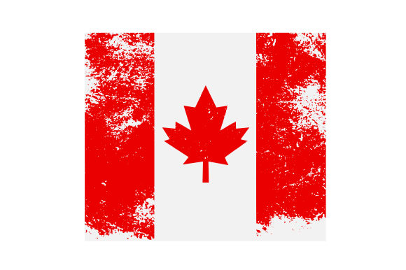 20oz Tumbler Wrap Distressed Canadian Flag