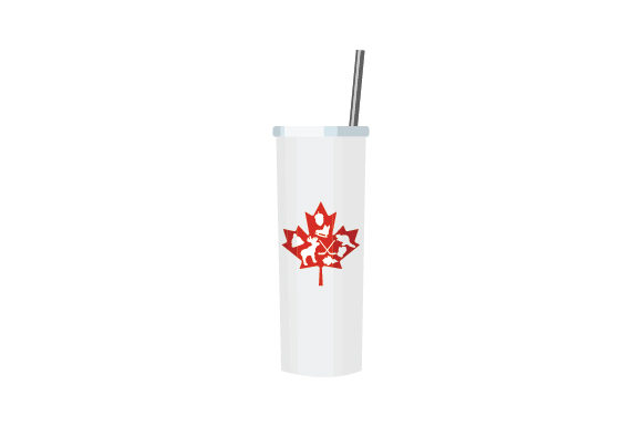 20oz Tumbler Wrap Maple Leaf