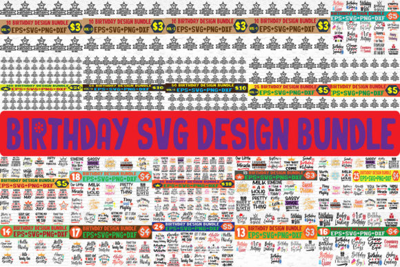 Birthday SVG Design Bundle