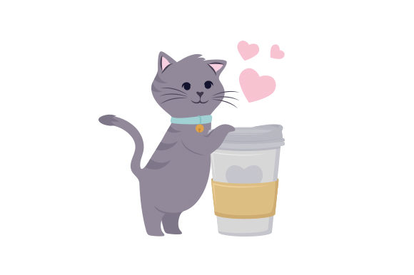 Cat Hugging Coffee Cup