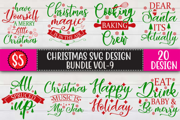Christmas SVG Design Bundle VoL-9 Review