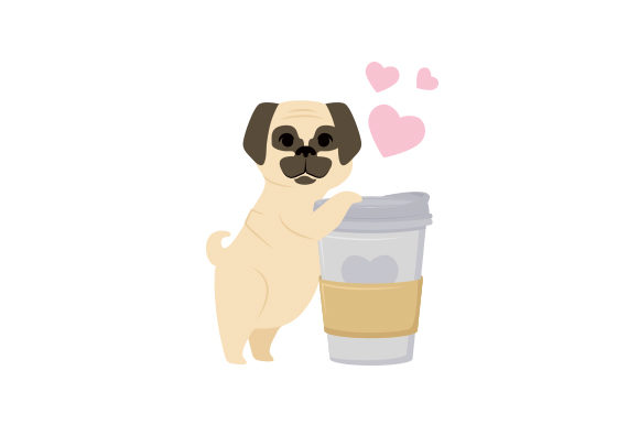 Dog Hugging Coffee Cup