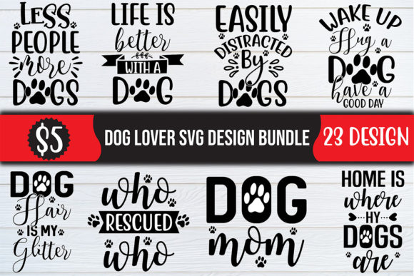 Dog Lover SVG Design Bundle