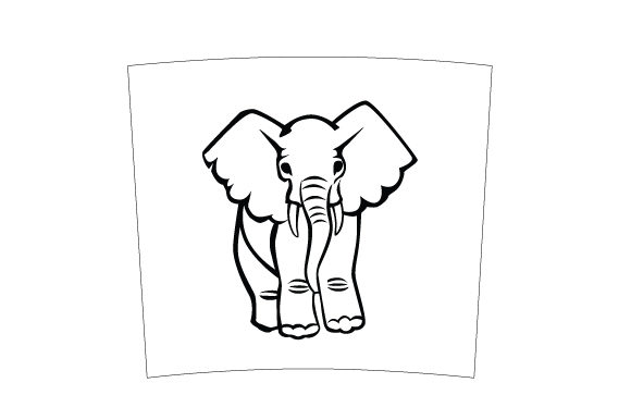 Elephant Skinny Tumbler Wrap