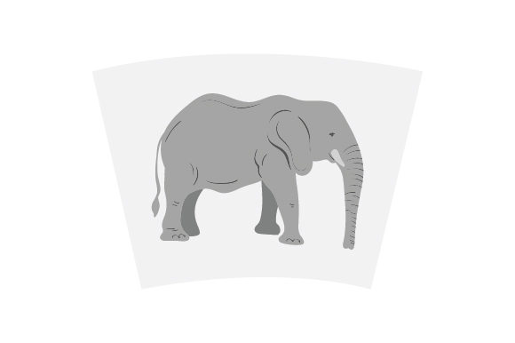 Elephant Themed Tumbler Wrap