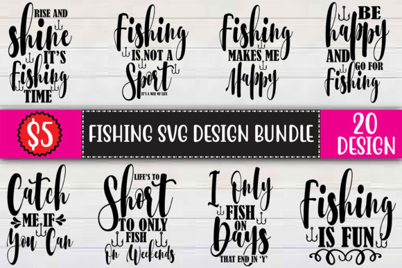 Fishing SVG Design Bundle