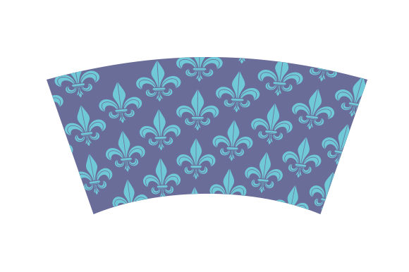 Fleur-de-Lis Tumbler Wrap