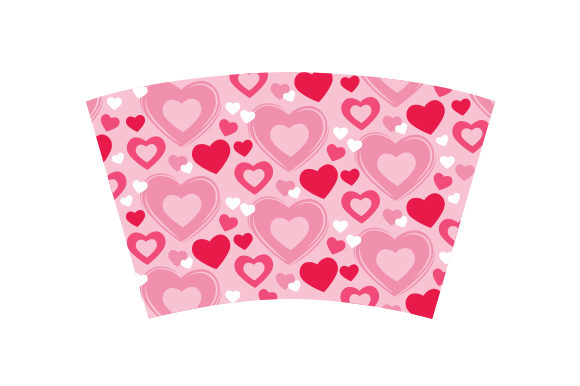 Heart Print Hot Cup Wrap