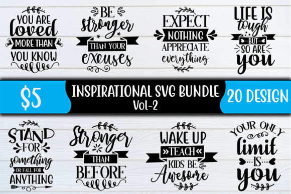 Inspirational SVG Bundle Vol-2