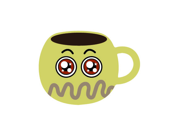 Kawaii-style Coffee Cup