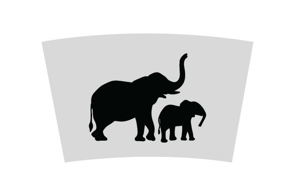 Mother and Baby Elephant Tumbler