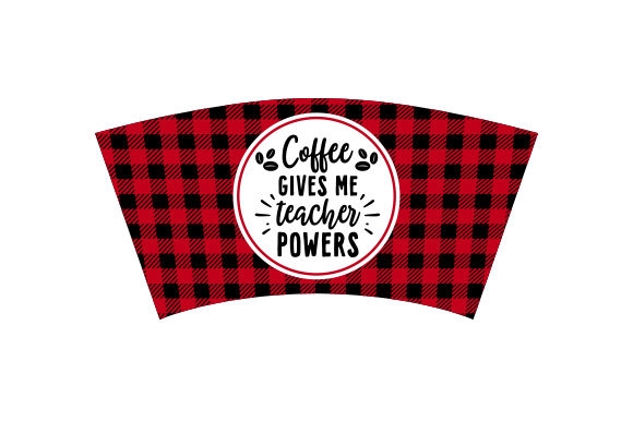 Plaid Tumbler Wrap: Teacher Powers, Real Stitching