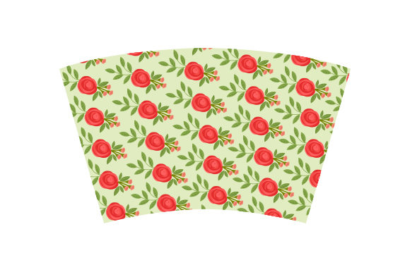 Rose Print Cup Wrap
