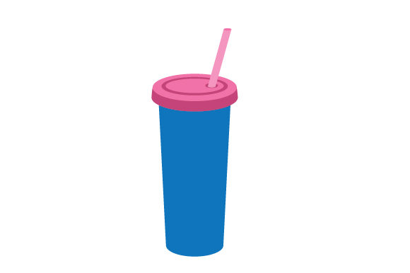 Simple Tumbler with Straw