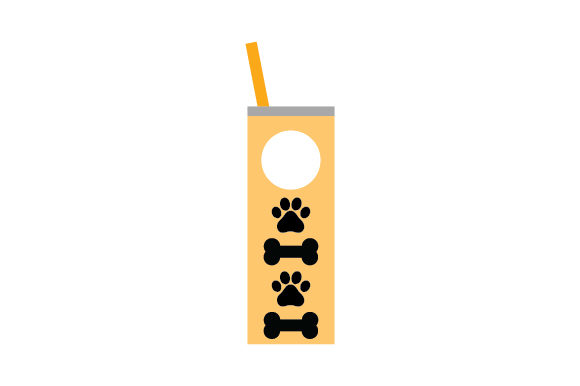 Skinny 20oz Tumbler with Paw Prints
