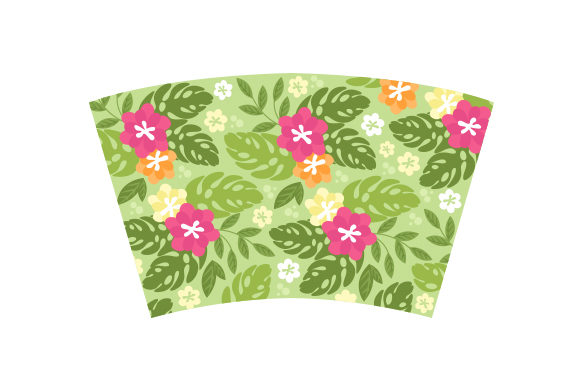 Tropical Leaf Hot Cup Wrap