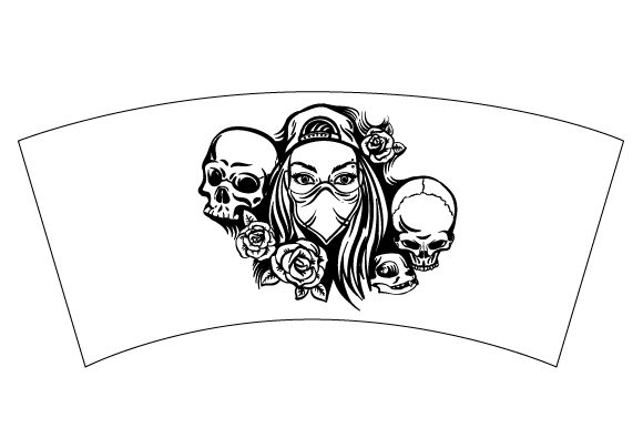 Tumbler Tattoo Illustration