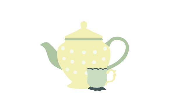 Vintage Tea Cup and Pot